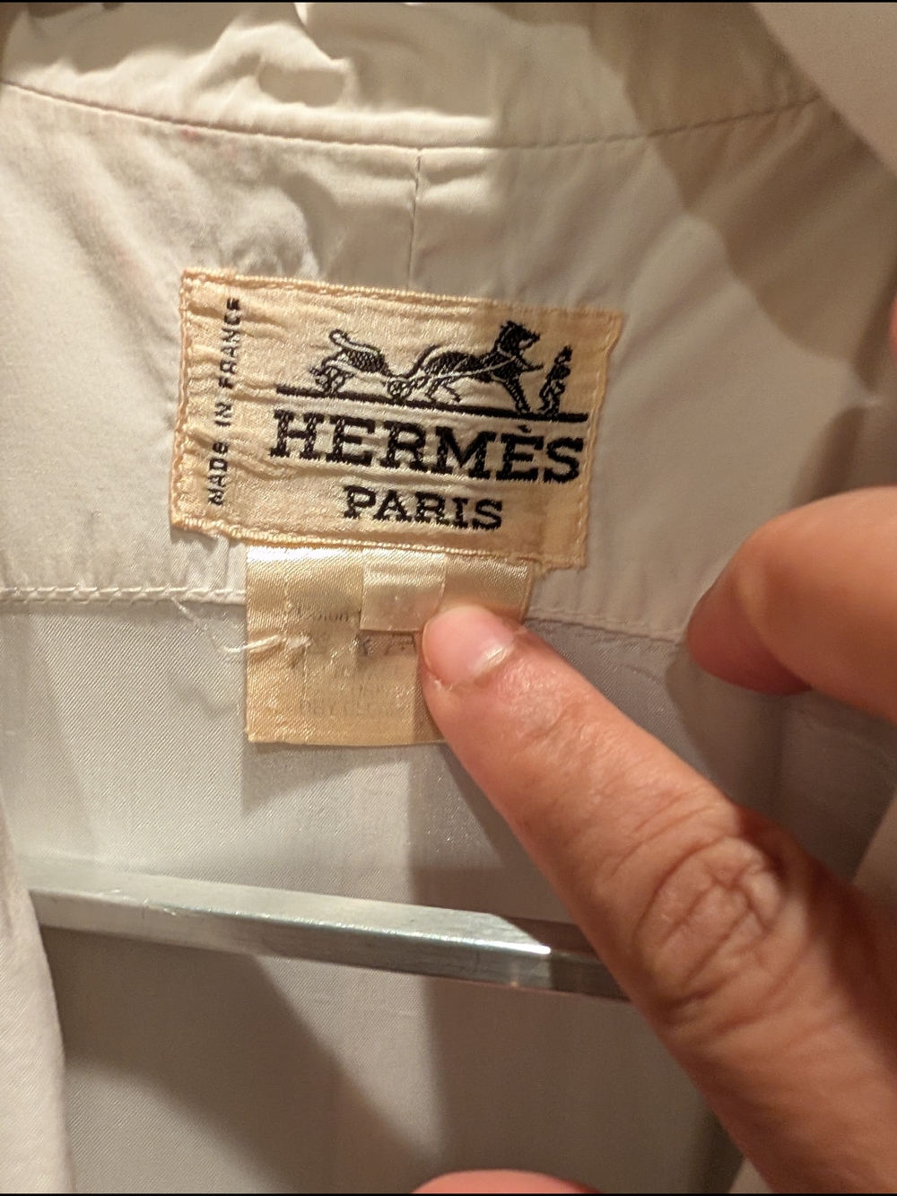 Vintage Hermès Paris White Sundress Very Rare. Tons Of Buttons.